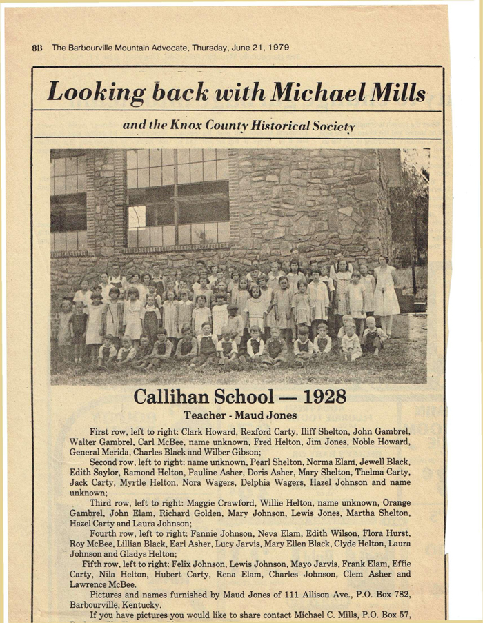 Callihan School 1928