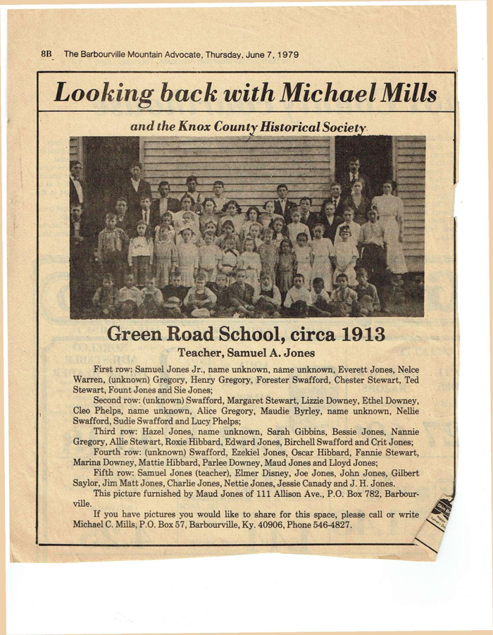 Green Road School circa 1913