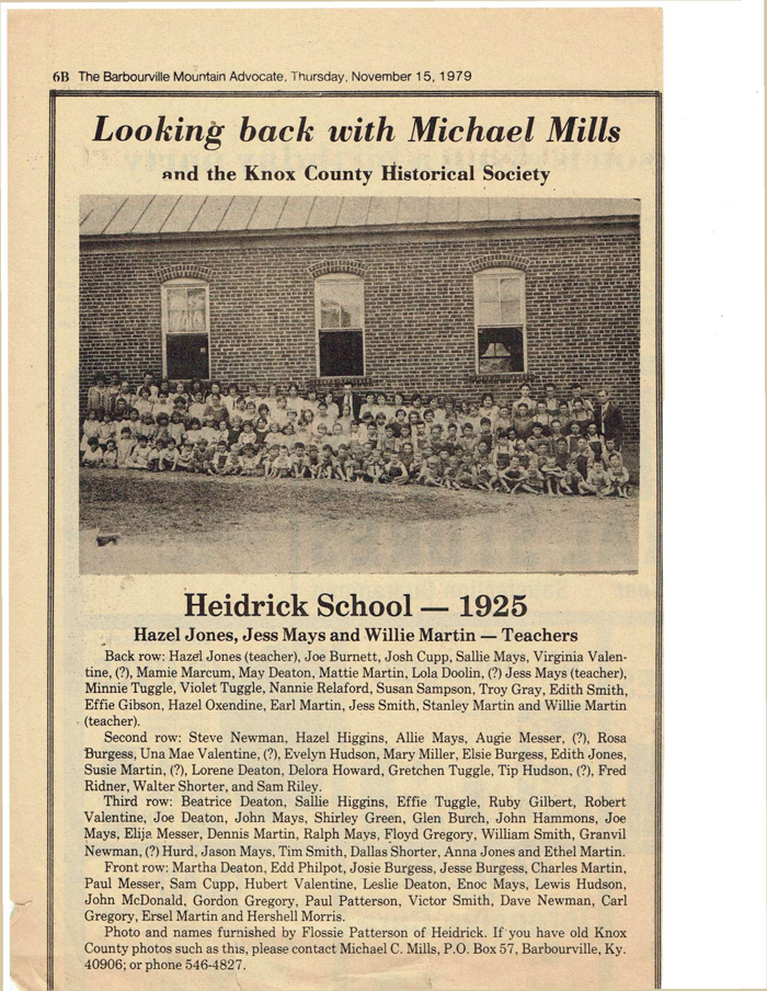 Heidrick School 1925