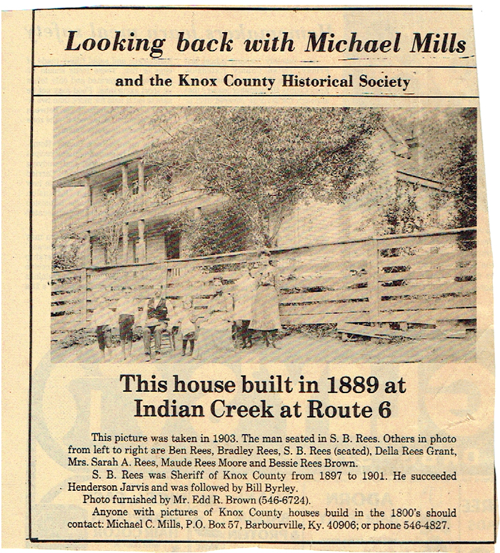 Indian Creek House 1889