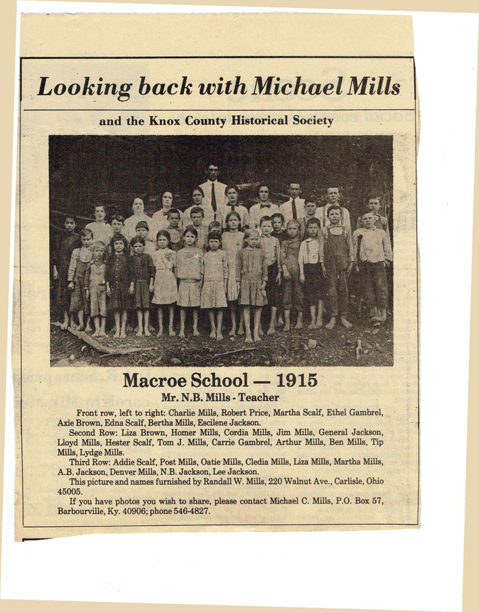 Macroe School 1915