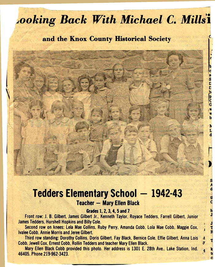 Tedders Elementary School 1942 43