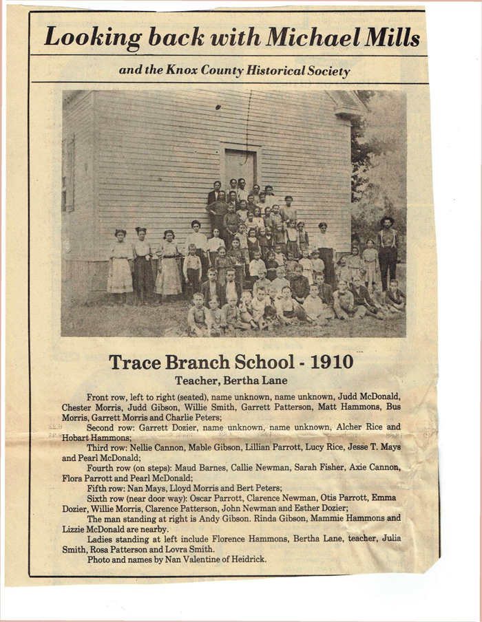 Trace Branch School 1910